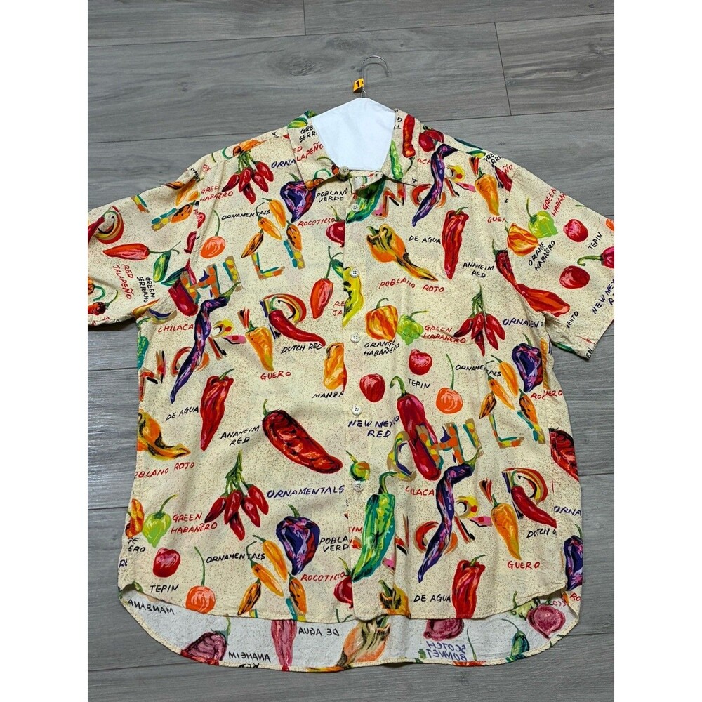 Foodart by Jams World Mens Size XL - S/ S Shirt - Chili World